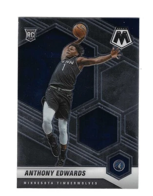 ANTHONY EDWARDS 2020-21 PANINI MOSAIC ROOKIE RC #201 $30.00 TIMBERWOLVES - Image 1 of 2