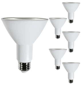 Diodesy PAR30 LED Long Neck Flood Light 8W 800LM E26 3000K 120V 40° White 6Pk - Picture 1 of 3