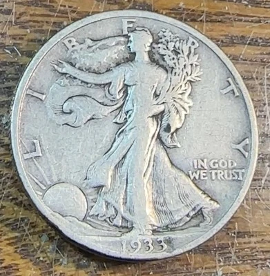 1933-S Walking Liberty Half Nice Original VF CHRC - Image 1 of 2