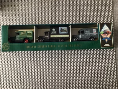 Lledo 1930s Railway Express Parcel VANS SR GWR LNER RSL 3003 Boxed 3 x Models - Image 1 of 2
