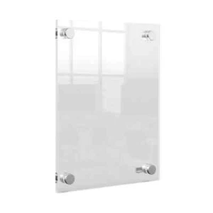 Nobo A5 Acrylic Wall Mounted Poster Frame Clear 1915592 - Picture 1 of 2