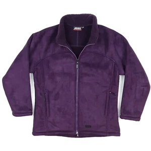 Musto Faux Suede Womens Jacket Size 12 14 Medium Purple Fleece Sherpa Thick Warm - Picture 1 of 16