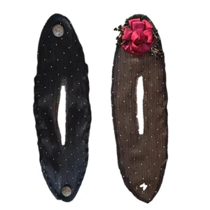 2 Stück Magischer Haarknoten,Blumen Haar Dutt Maker Damen Donut Hair Bun Maker H - Bild 1 von 6