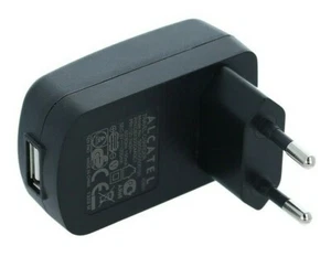 Alcatel 5V 1A 5W USB UNIVERSAL EU 2 pines principales teléfono tableta cargador de alimentación adaptador - Imagen 1 de 2