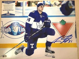 Foto firmada de 11x14 de Toronto Maple Leafs AUSTON MATTHEWS BECKETT BAS F19275 - Imagen 1 de 1