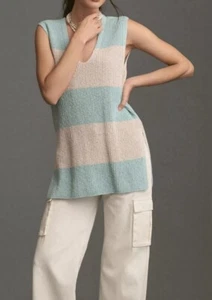 Anthropologie Pilcro Women’s Striped Longline Sweater Vest Plus Size 1X - Picture 1 of 9