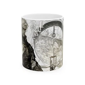 Künstlerische Fantasy Keramiktasse, einzigartiges Geschenk für Kaffeeliebhaber, Sammler [...] - Bild 1 von 15