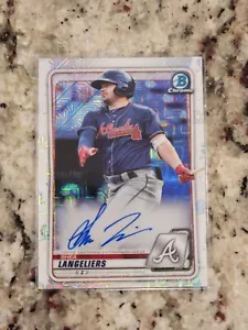 2020 Bowman Mega Box Chrome Mojo Auto Shea Langeliers #BMA-SL Auto - Picture 1 of 2