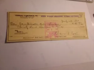 Warren Spahn Signed Check Diamond Star Ranch Authentic HOF Braves - Picture 1 of 4