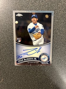 Ivan DeJesus Jr. 2011 Topps Chrome Rookie Signature RC Autograph LA Dodgers