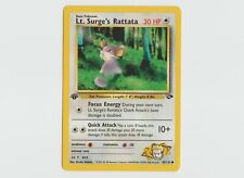 Lt. Surge's Rattata 1st Edition 85/132 Gym Challenge 2000 LP