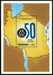 Tanzania 1999 - Rotary at Dar es Salaam, 50 Years - Souvenir Sheet - 1892 - MNH - Picture 1 of 1