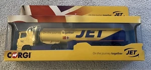 Corgi CP86660A- On The Journey Petrol Tanker Truck "Jet" - Yellow/Blue - Picture 1 of 4