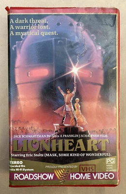 Lionheart [VHS] Roadshow Home Video Big Box Ex-Rental Tape 1987 Fantasy VGC - image 1 of 4
