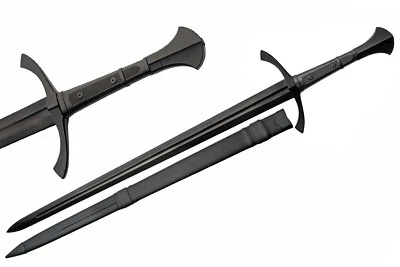 Espada Caballero Oscuro Medieval 46.75" con Vaina Hoja de Acero al Carbono Foto 1 de 4