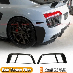 Se adapta a Audi R8 2016-2018 carbono trasero entrada de aire faros antiniebla cubierta - Imagen 1 de 12