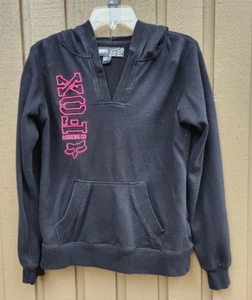 Fox Riders Sweatshirt Kapuzenpullover Langarm schwarz heiß rosa Logo Teen Mädchen groß - Bild 1 von 4