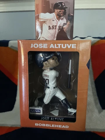 JOSE ALTUVE Houston Astros Bobblehead / 2021 ALCS Championship Replica Ring Cover