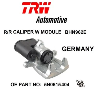 Pinza de freno trasera derecha TRW OEM AUDI VW 2.0L,3.6L 5N0615404 ALEMANIA Foto 1 de 2