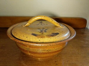 Cazuela de cerámica artística con tapa - Imagen 1 de 12