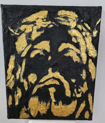 Pintura acrílica de Jesús 8x10. Original pintado a mano y no una impresión. Sin marco  Foto 1 de 4