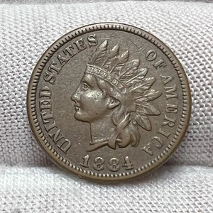 1884 Better Date Indian Head Cent EF receive coin pictured see description #2033 - Picture 1 of 3