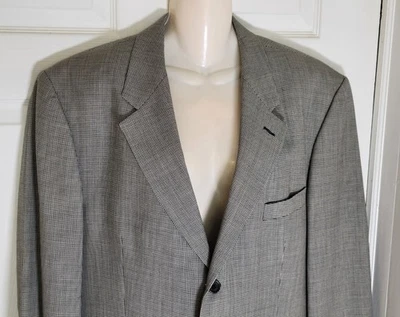 Chaqueta Blazer Marco Cellini Para Hombre 44R Pata de Gallo Negra 100% Lana  Foto 1 de 4