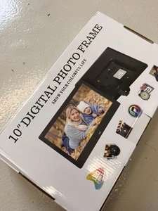 10.1" Digital Photo Picture Frame IPS Display w/ Photo Music Video Alarm Remote - Picture 1 of 3