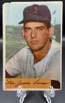 Bowman #101 1954 Don Larsen Orioles radiocontrol Foto 1 de 2