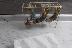 Vintage Children On Swing Figurine boy girl display - Picture 1 of 12