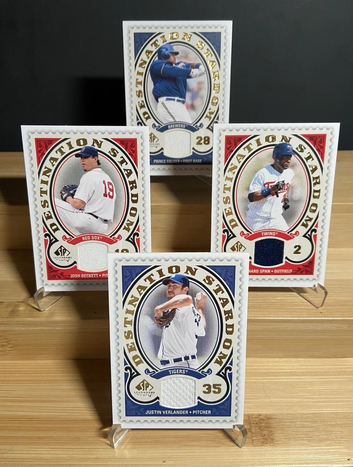 Upper Deck SP 2009 Legendary Cuts Destination Stardom Justin Verlander reliquia + 3 Foto 1 de 1