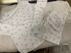 Cloud Island Oeko-Tex Juego de Pijama 2 Piezas Manga Larga Rosa Floral Talla 24 Meses - Imagen 1 de 2