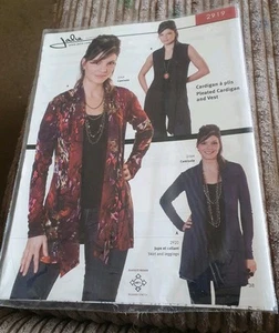 JALIE 2919 Sewing Pattern Women's Pleated Cardigan And Vest UNCUT 27 Sizes - Picture 1 of 8