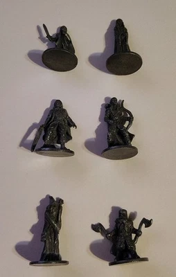 2003 Monopoly Lord of the Rings Edition Game Tokens Set of 6 Replacement Pieces - Image 1 of 4