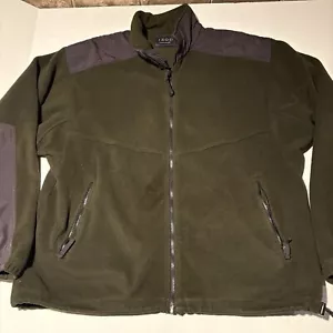 Izod PerformX Green Full Zip Fleece Jacket Men’s Sz XL - Picture 1 of 6