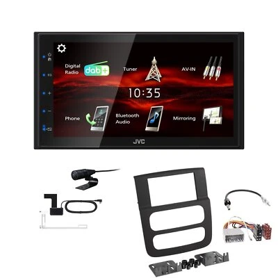 JVC KW-M180DBT 2DIN DAB+ Autoradio für Dodge RAM 2002-2006 schwarz - Bild 1 von 4
