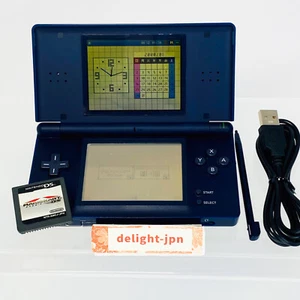 Nintendo DS Lite Authentic DSLite Console Handheld NAVY AC MARIO KART JAPAN - Picture 1 of 20