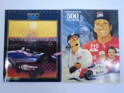 1993 Indianapolis 500 77th Running Program & Carl Hungness Yearbook Fittipaldi - Image 1 of 4