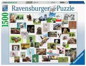 FUNNY ANIMALS COLLAGE - Ravensburger Puzzle 16711 - 1500 Teile Pcs. - Picture 1 of 2