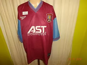 Aston Villa FC Original Reebok Heim Trikot 1997/98 "AST COMPUTER" Gr.XL- XXL - Picture 1 of 6