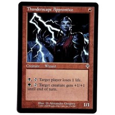 Thunderscape Apprentice - M/NM Red Creature Wizard Common TCG Invasion MTG INV