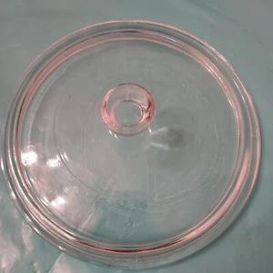 1 Clear Glass Lid Only Vintage Handled Lid Round P-83-C 6 3/4" - Picture 1 of 4