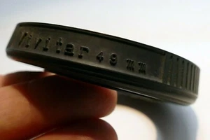 Vivitar 49mm rubber lens hood shade - damaged rigid rubber - AS IS needs repair - Picture 1 of 6