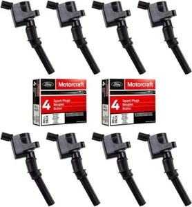 8 Ignition Coils DG508 & Spark Plugs SP479 for Ford 4.6L 5.4L V8 Engines - Picture 1 of 9