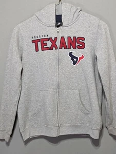 NFL Apparel Equipment Youth XL Texans Zip Stitched Logo Hoodie Fast Shipping - Picture 1 of 5