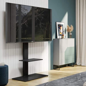 Heavy Duty Swivel Floor TV Stand Tall Corner TV Mount Stand for 32-70" LCD LED - Picture 1 of 12
