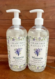 Crabtree & Evelyn Wisteria Handwash 16.9 fl oz Lot of 2 NEW - Picture 1 of 1