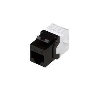Cat6 Unshielded keystone jack(black) 5/10/25 pack - Picture 1 of 5