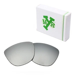 Lentes de repuesto polarizadas para gafas de sol Oakley Frogskins plateadas titanio - Imagen 1 de 6