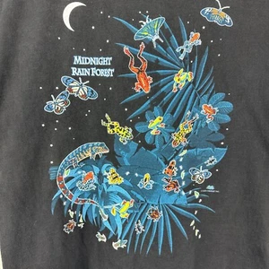 Camiseta Vintage Midnight Madness Frogs AOP Dan Gilbert Hanes Beefy XL Negra Y2K - Imagen 1 de 20